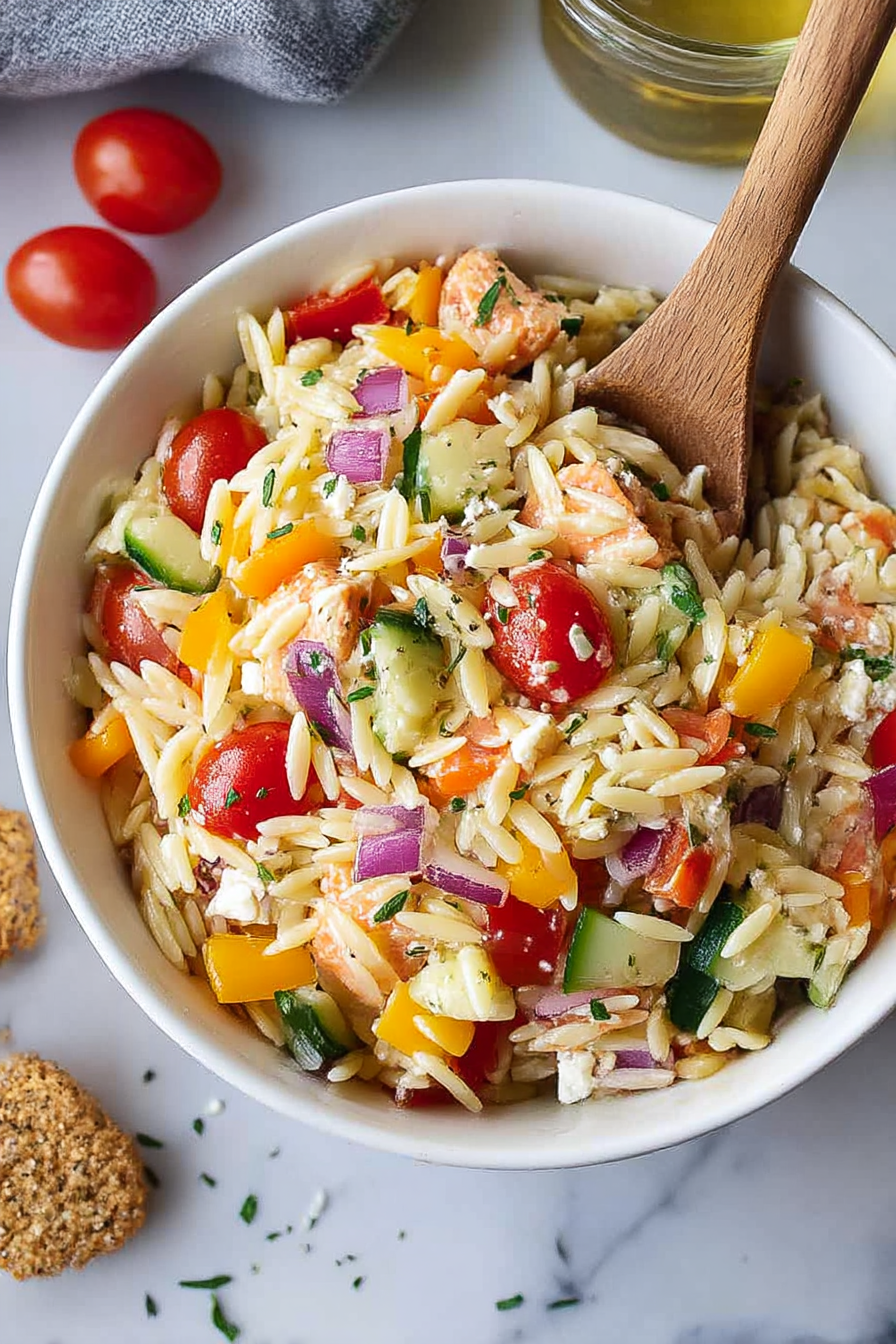 Rainbow Orzo Salad image 2