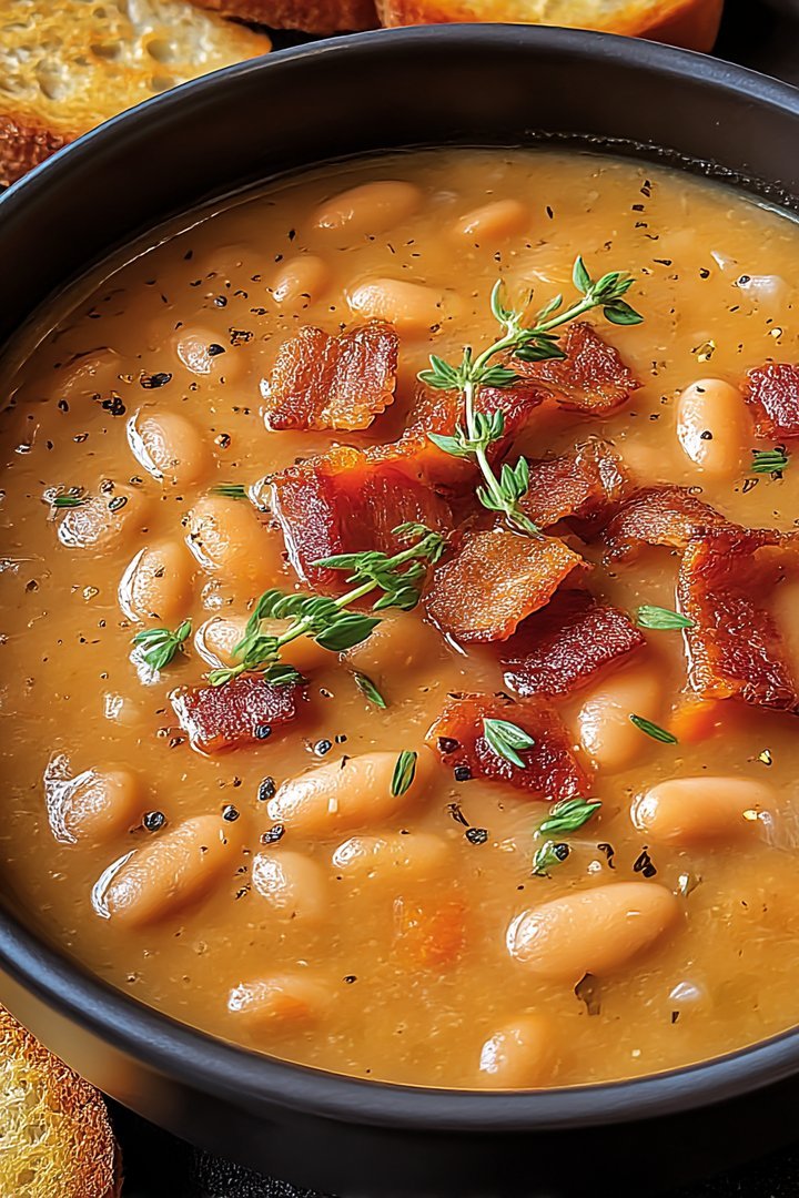 Bean with turkey beef bacon soup image 2