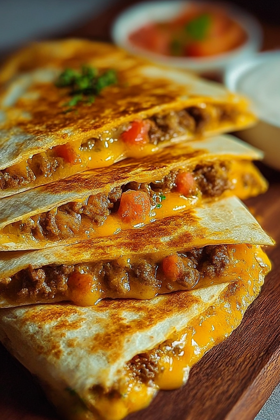 Cheeseburger Quesadillas image 2
