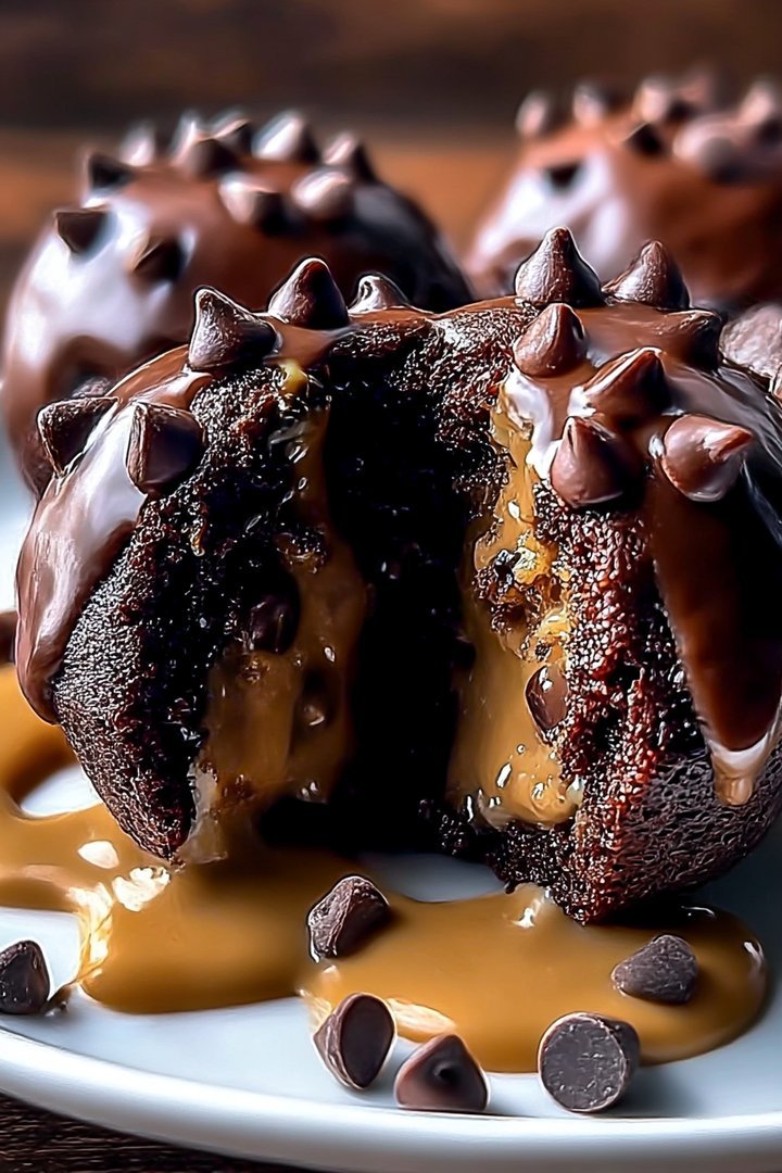 Chocolate Chip Cookie Dough Brownie Bombs image 2