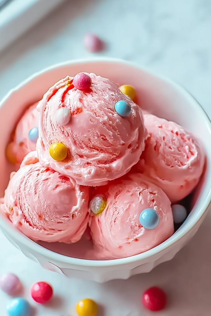 Creamy Homemade Bubblegum Ice Cream image 2