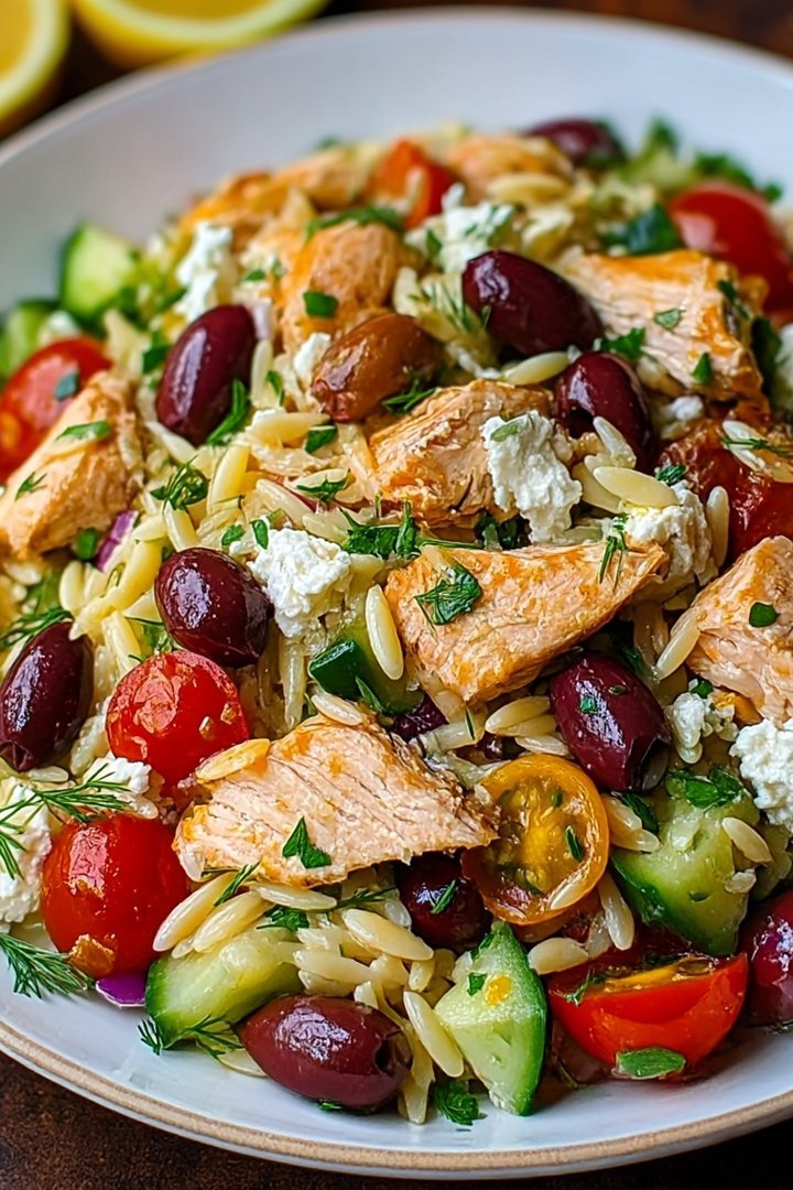 Greek Chicken Orzo Salad image 2