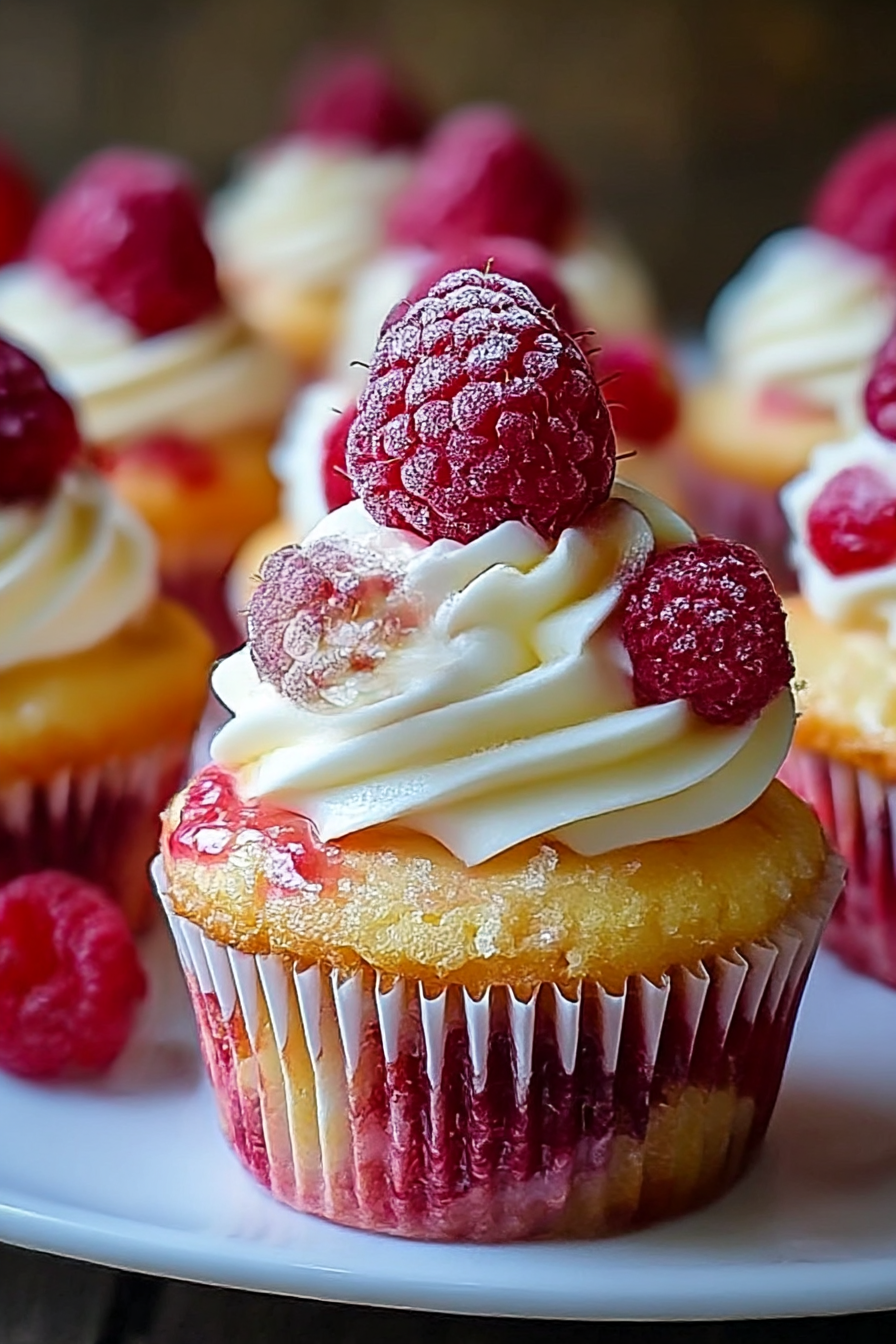 Heavenly Raspberry Cheesecake Cupcakes image 2
