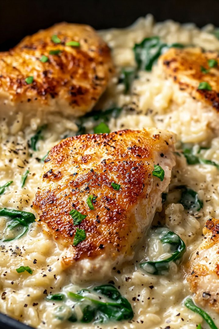 One-Pan Creamy Parmesan Chicken & Rice is Delicious! image 2