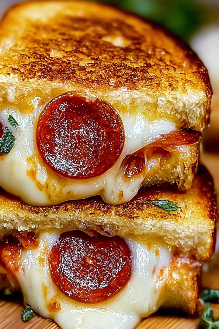 chicken beef pepperoni pizza grilled cheese recipe image 2