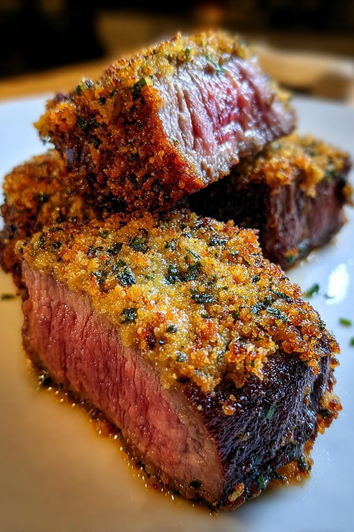 20-Minute Garlic Parmesan Crusted Steak That Melts in Your Mouth image 2