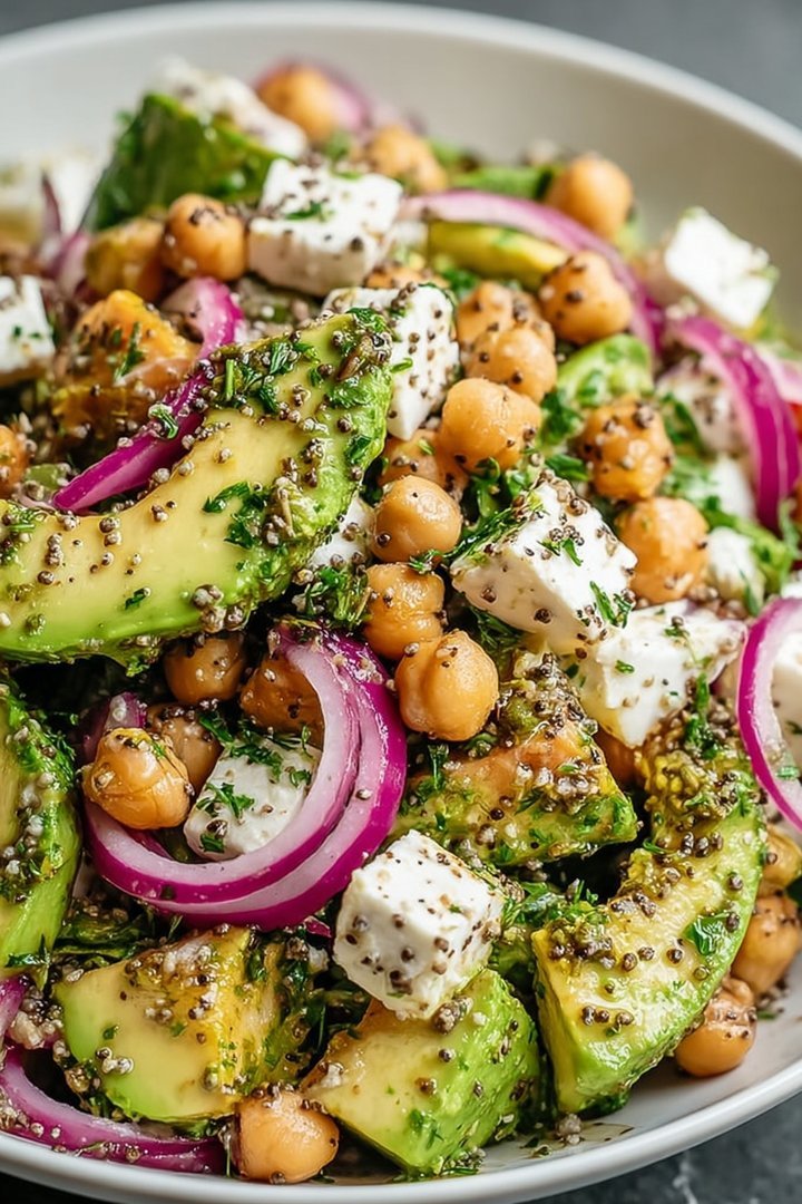Chickpea Feta Avocado Salad image 2