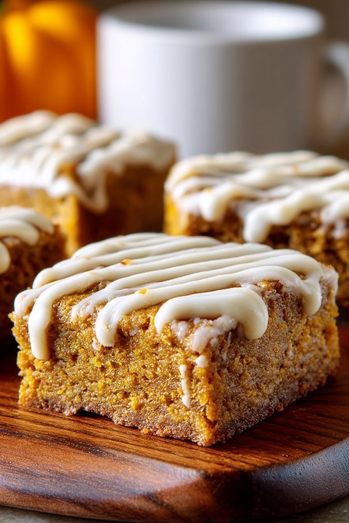 Gluten Free Pumpkin Bars with Icing image 2