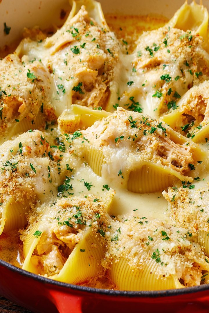 Million Dollar Chicken Alfredo Stuffed Shells image 2