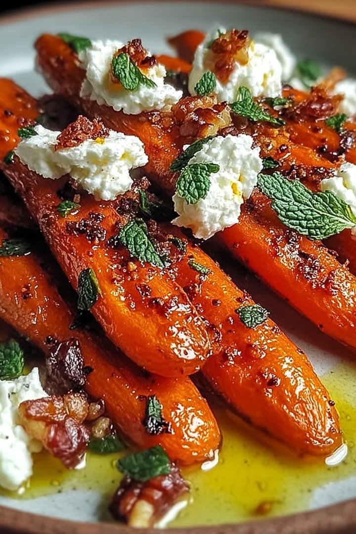 Spicy Honey Carrots with Cheese image 2